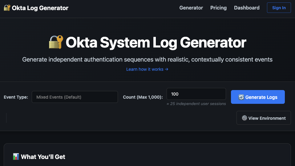 From Theory to Practice: How We Simulate Okta Logs with Domain Expertise